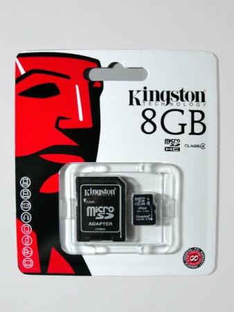 Micro SD Kingston 8Gb 9,50€